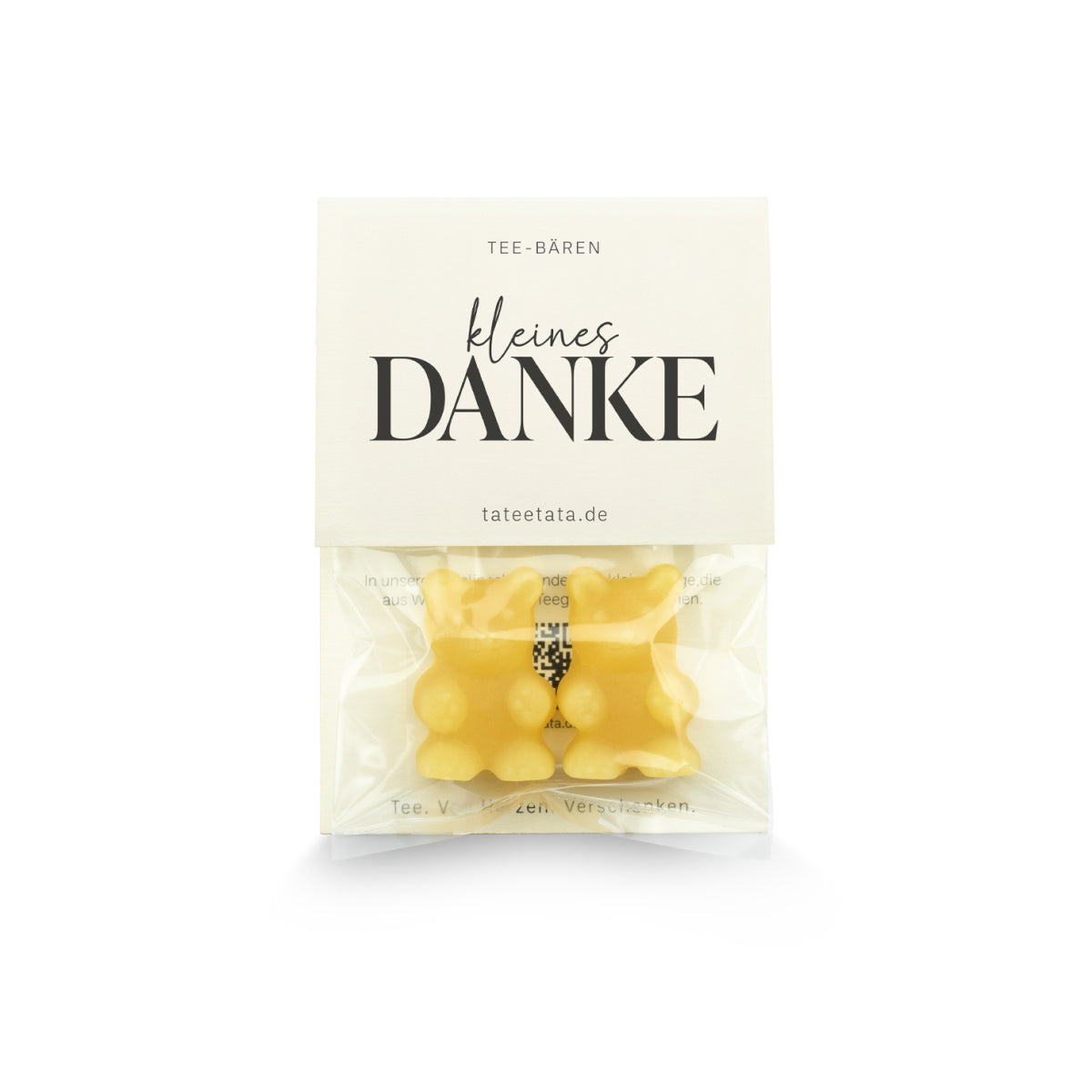 TaTeeTaTa Kleines Danke - Tee-Bären Mini Pfirsich Zitrone