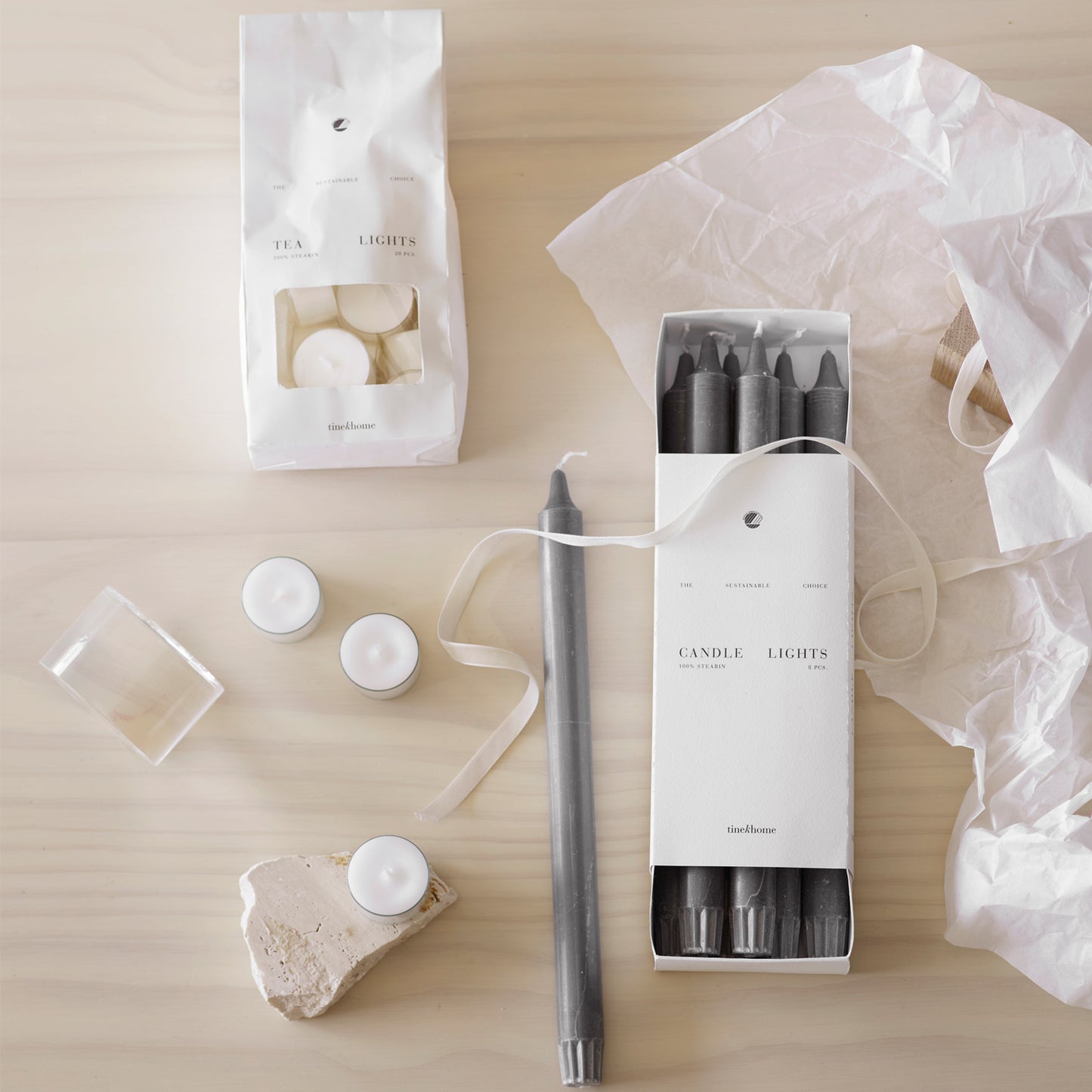 TINE K HOME Stabkerzen Grey