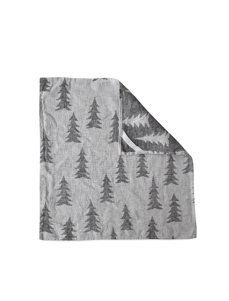 FINE LITTLE DAY Küchentuch Gran mit Tannenmotiv black