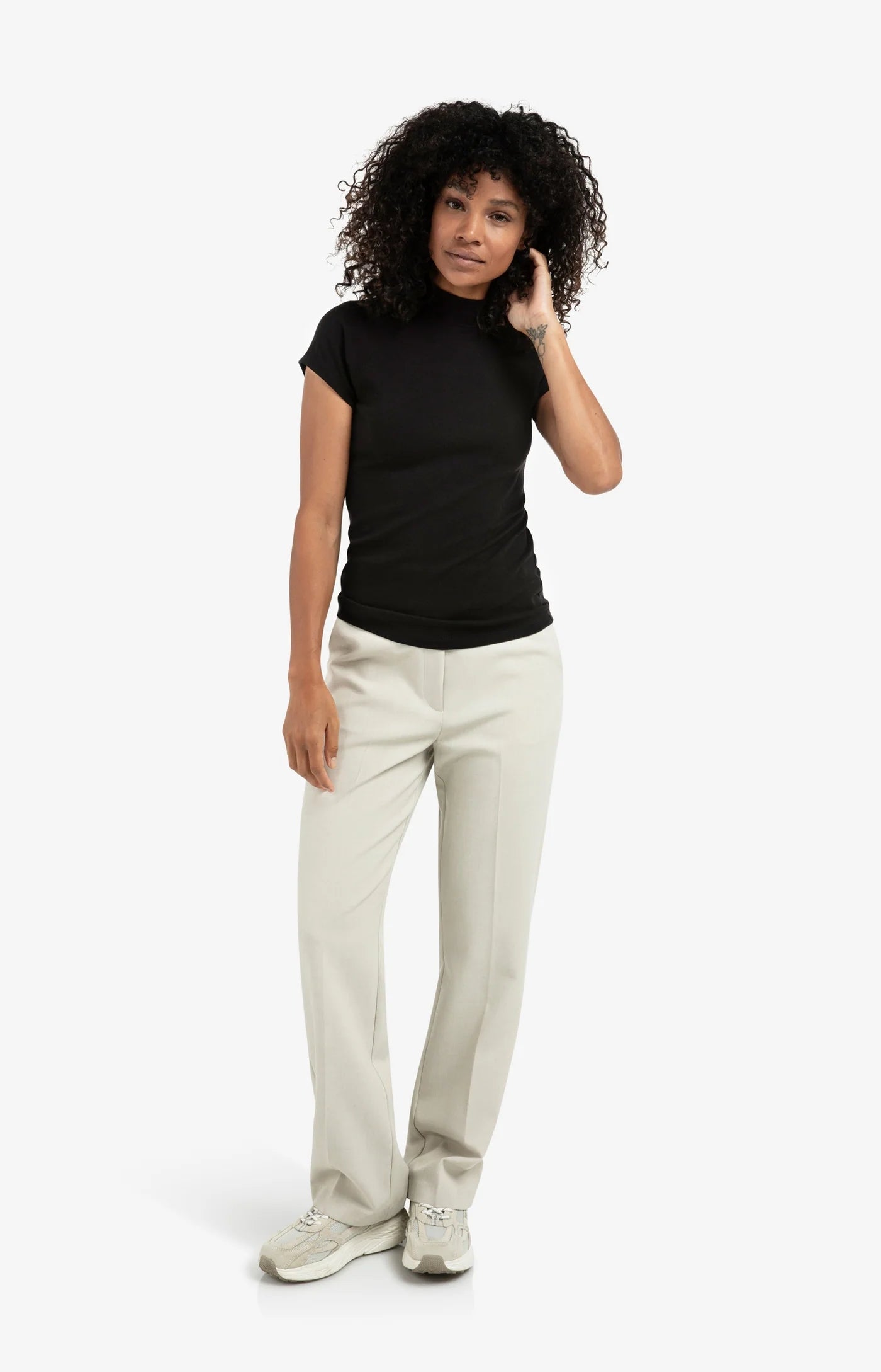 YAYA Hose mit geradem Bein und stylischem Bund