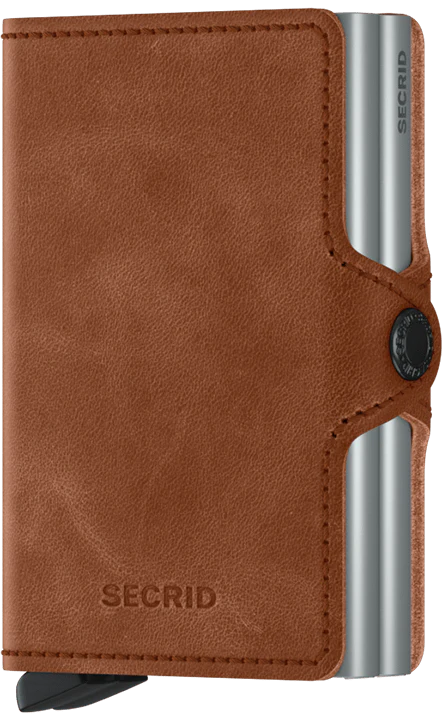 SECRID Twinwallet Cognac Silber