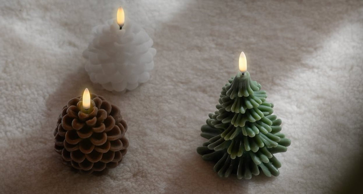 UYUNI LED Candle Pine Cone Smooth