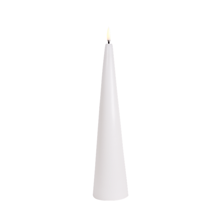 UYUNI Kegelkerze in 2 Größen Nordic White