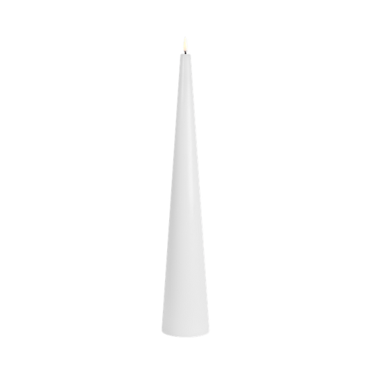 UYUNI Kegelkerze XL Nordic White