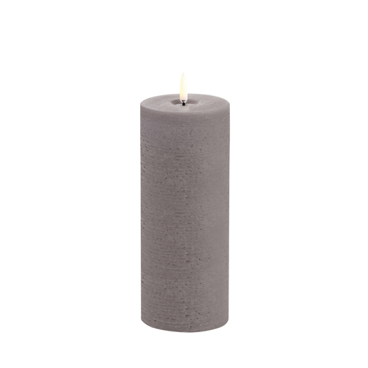 UYUNI Stumpenkerze 20,3 cm mit Timer Sandstone