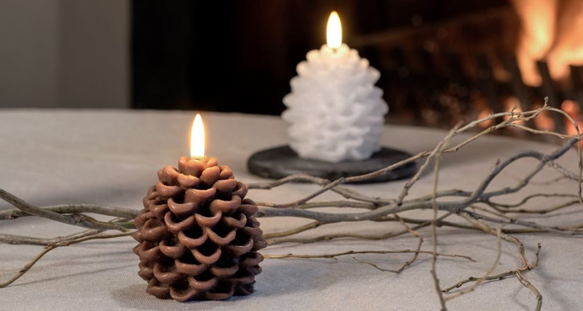 UYUNI LED Candle Pine Cone Smooth