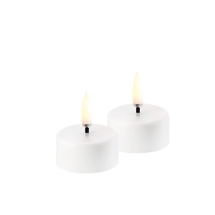 UYUNI Rechargeable Tealight White 2-er Set - Teelicht wiederaufladbar