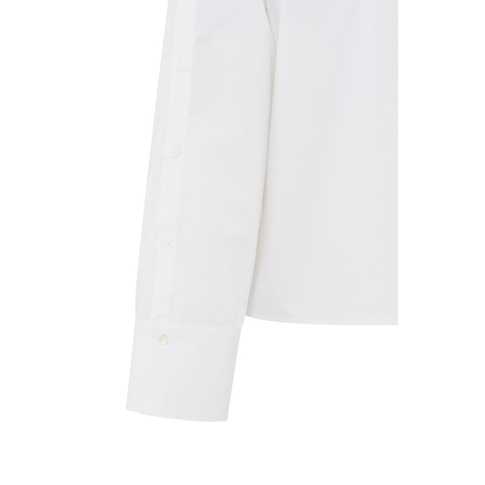 YAYA Langarmbluse mit Knopfdetails White