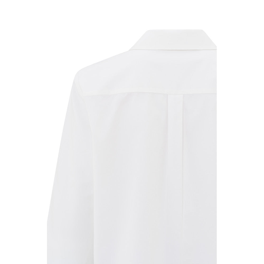 YAYA Langarmbluse mit Knopfdetails White