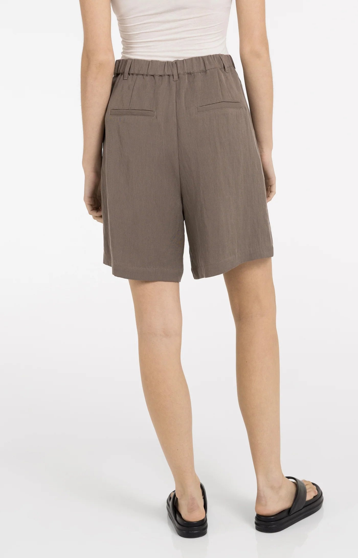YAYA Bermudashorts - Washed Brown