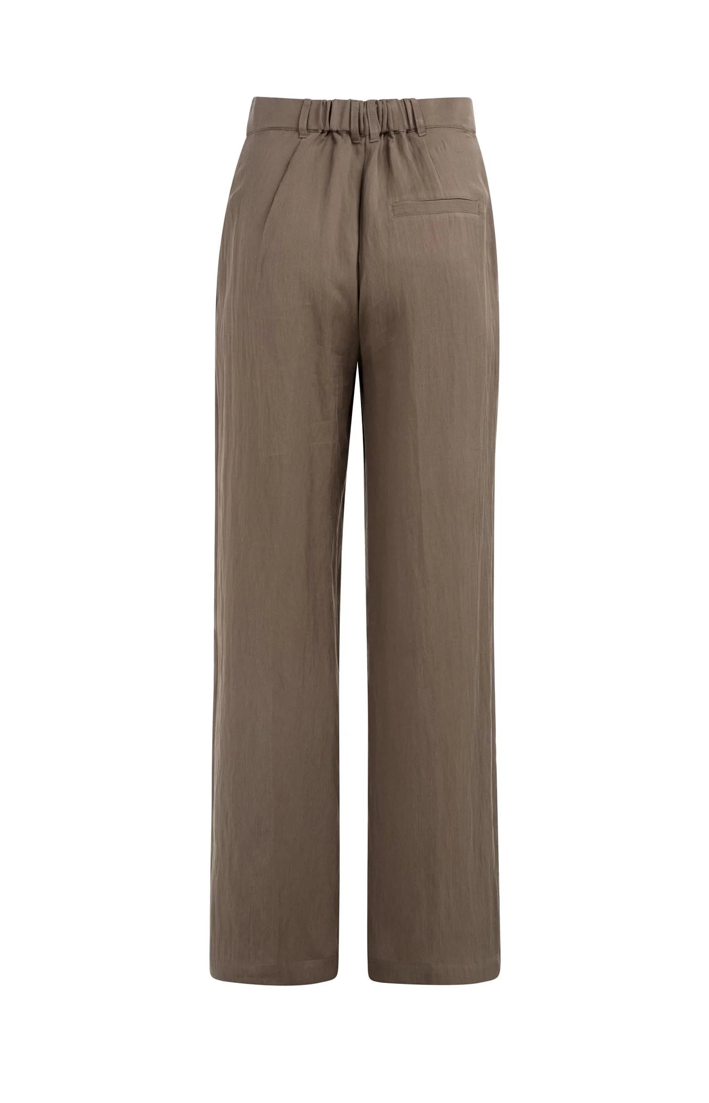 YAYA Bundfaltenhose mit weitem Bein - Washed Brown
