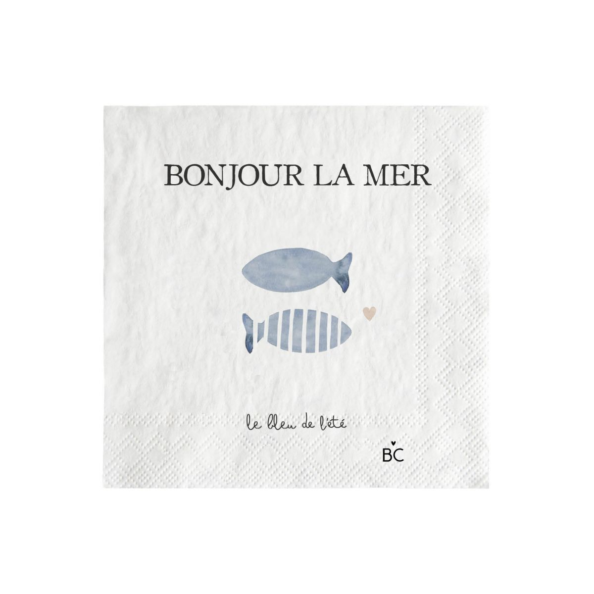 BASTION COLLECTIONS Cocktailservietten Bonjour la Mer