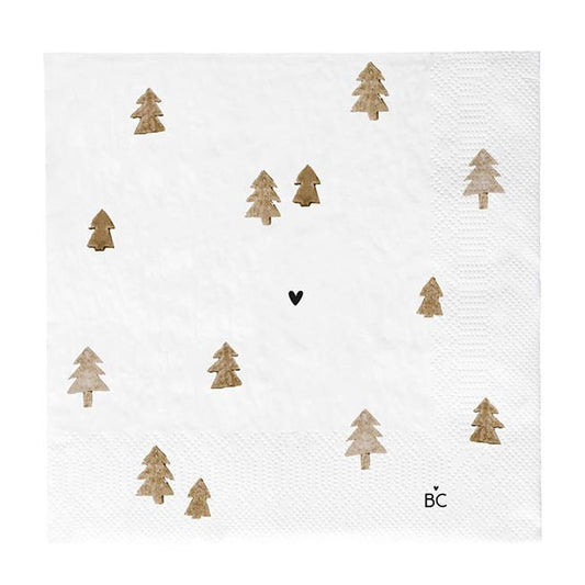 BASTION COLLECTIONS Papierservietten Trees Brown