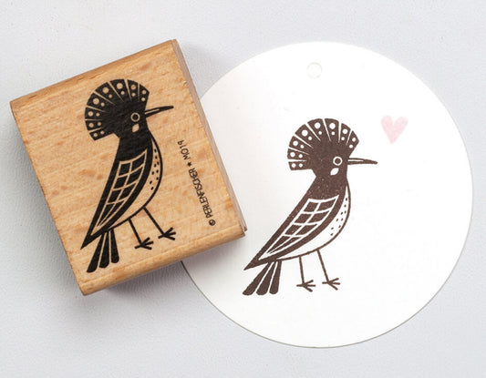 PERLENFISCHER Stempel Wiedehopf