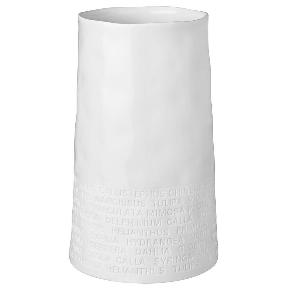 RAEDER DESIGN Vase breit Text