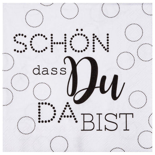 RAEDER DESIGN Papierservietten Schön, dass du da bist