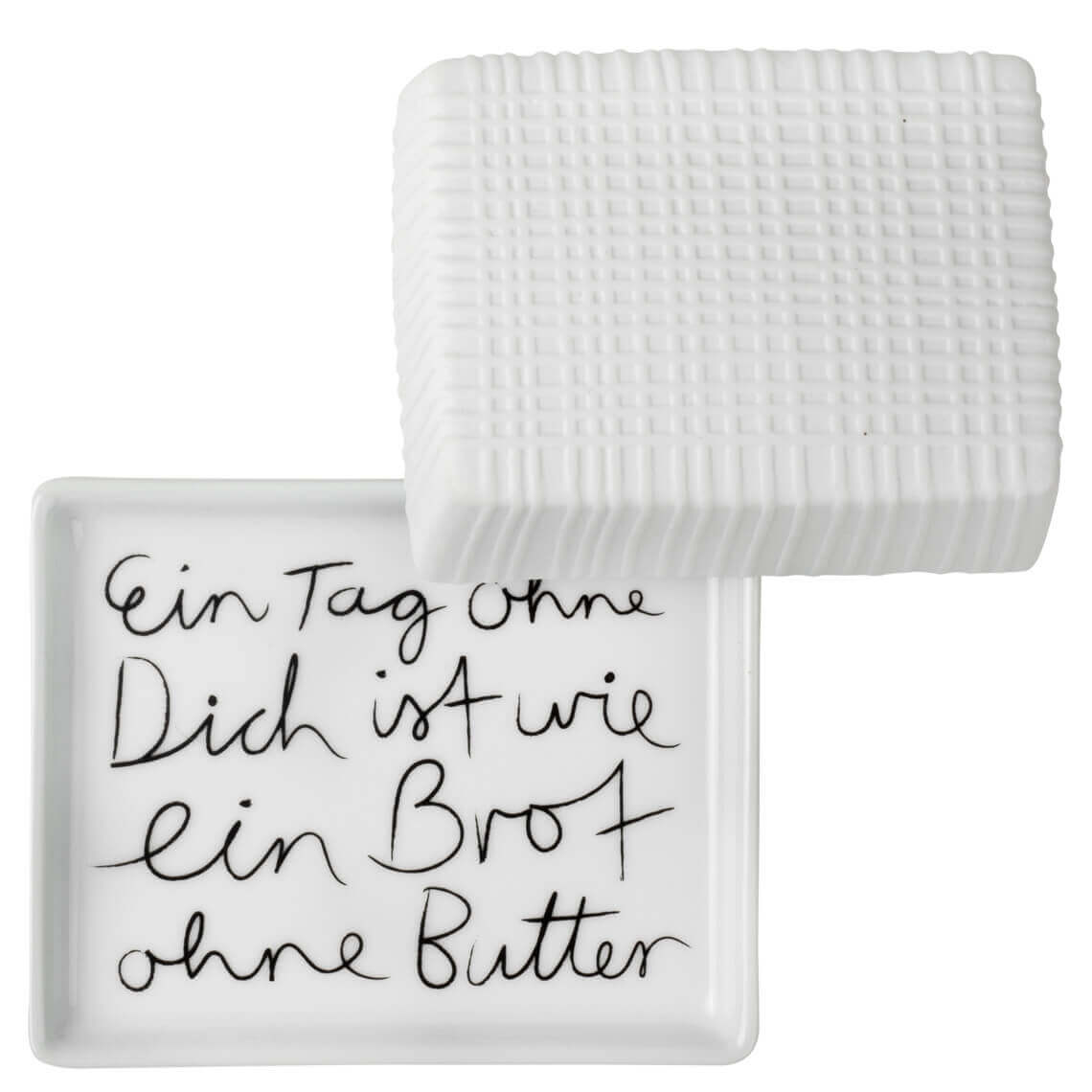 RÄDER DESIGN Kleine Butterdose - Ein Tag ohne dich