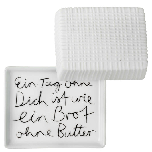 RÄDER DESIGN Kleine Butterdose - Ein Tag ohne dich
