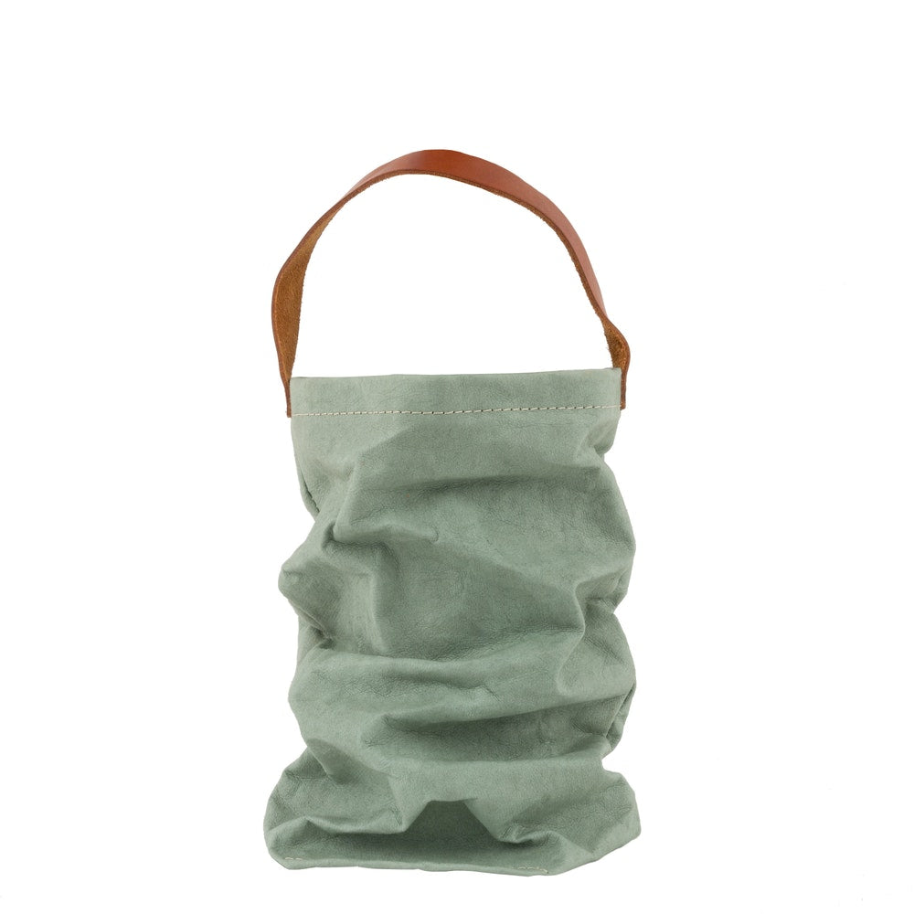 UASHMAMA Wine Bag mit Lederhenkel