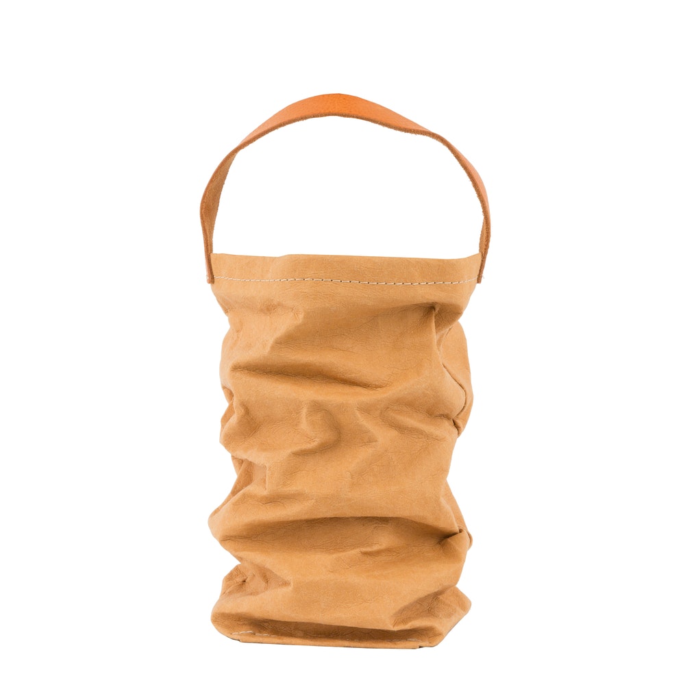 UASHMAMA Wine Bag mit Lederhenkel