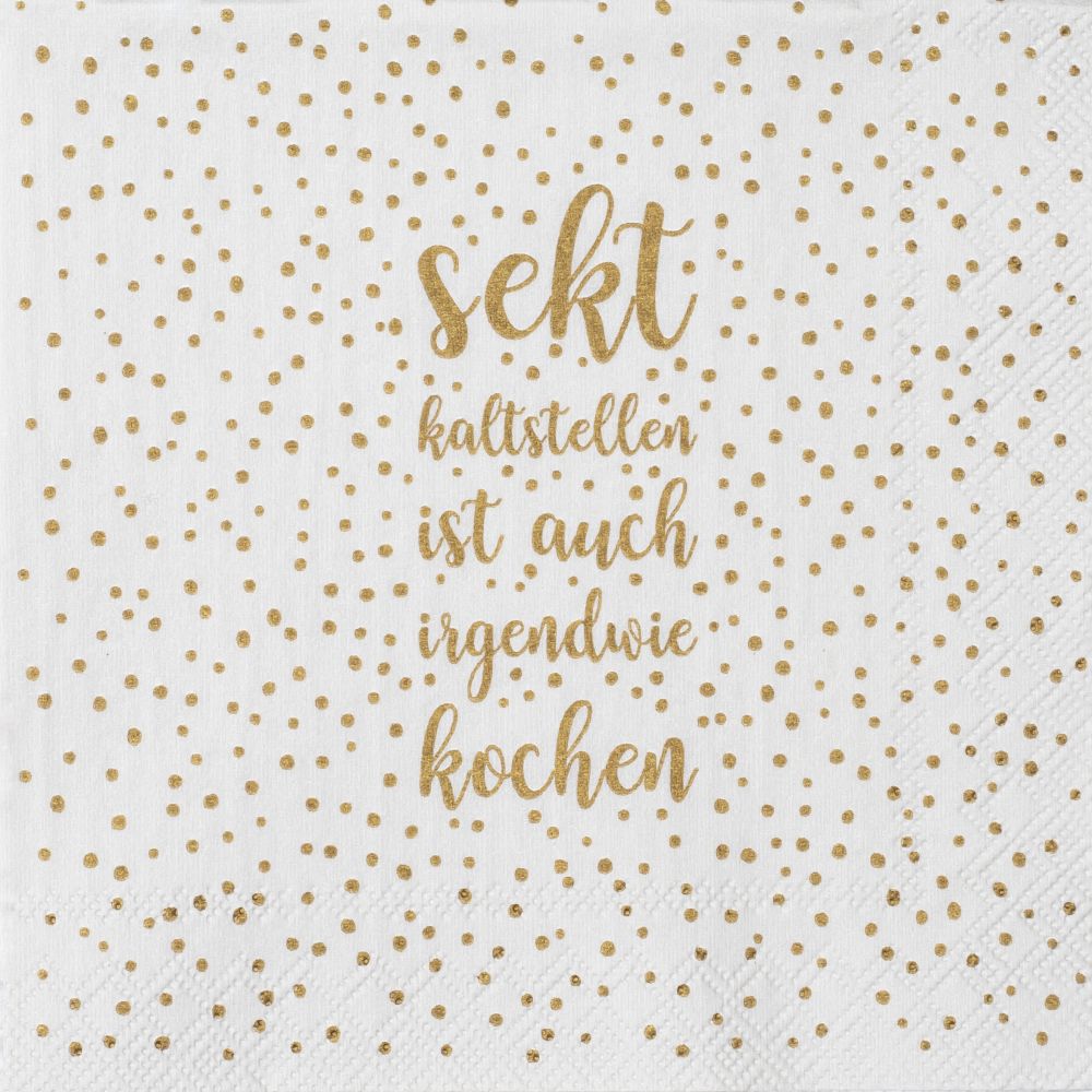 RAEDER DESIGN Cocktailservietten Sekt kaltstellen