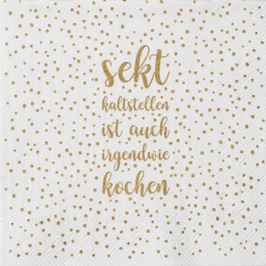 RAEDER DESIGN Cocktailservietten Sekt kaltstellen