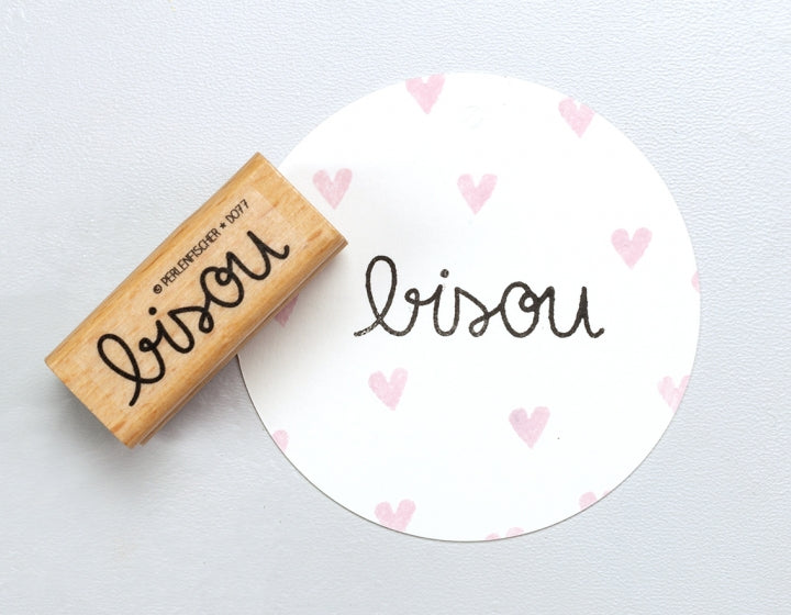 PERLENFISCHER Stempel Bisou