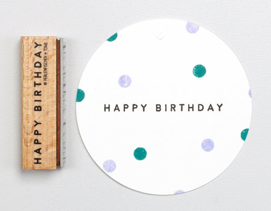 PERLENFISCHER Stempel Happy Birthday klassisch T005