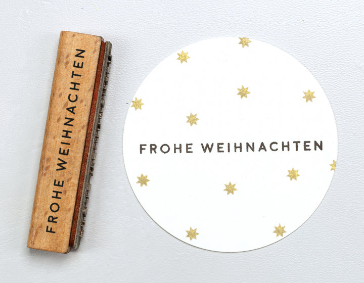 PERLENFISCHER Stempel Frohe Weihnachten T067