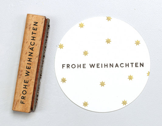 PERLENFISCHER Stempel Frohe Weihnachten T067
