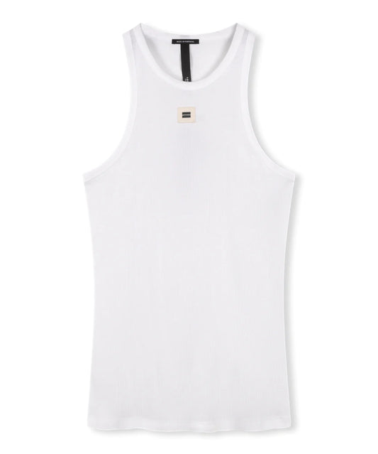 10DAYS AMSTERDAM Tank Rib Top white