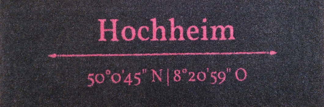 FUSSMATTE Hochheim grau-pink klein