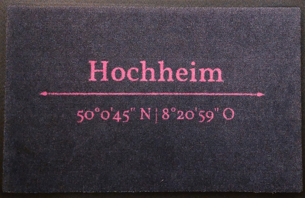 FUSSMATTE Hochheim grau-pink groß