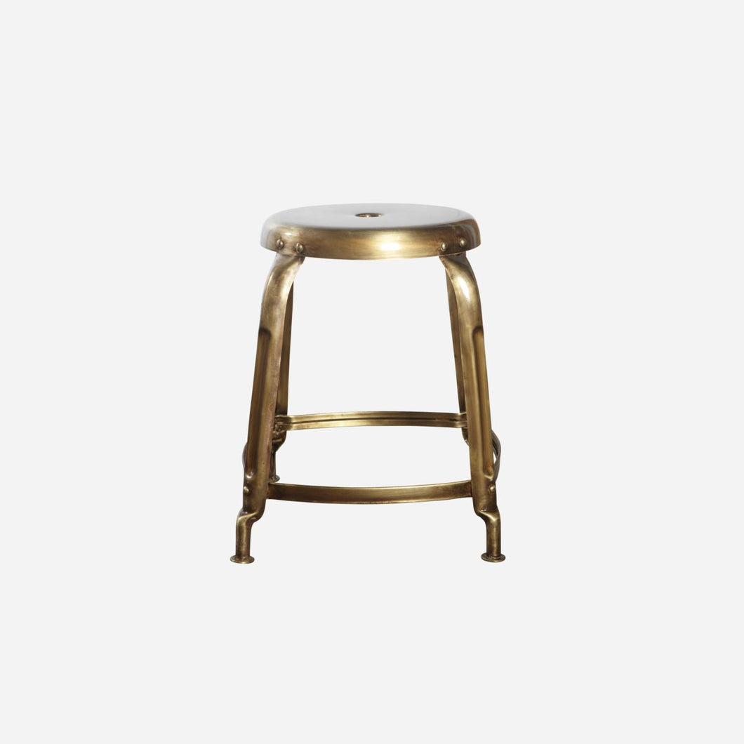 HOUSE DOCTOR Hocker Delfine Messing Finish