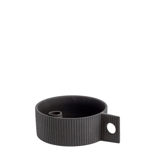STOREFACTORY Kerzenhalter Lidaby dark grey - klein