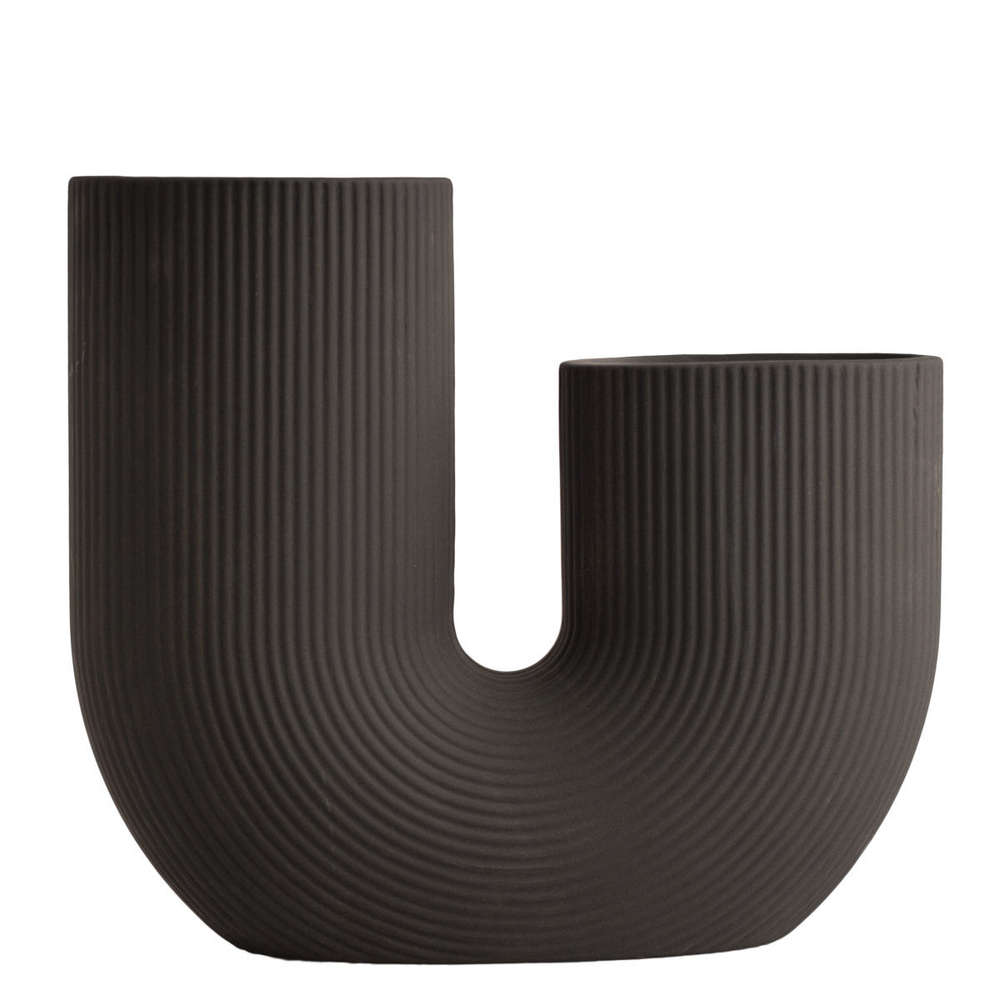 STOREFACTORY Stravalla Vase dunkelgrau