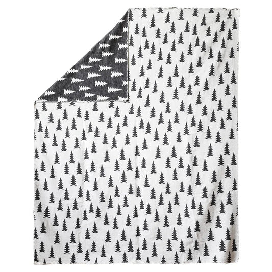 FINE LITTLE DAY Jacquarddecke Gran mit Tannenmotiv