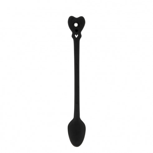BASTION COLLECTIONS Porzellanlöffel Heart schwarz