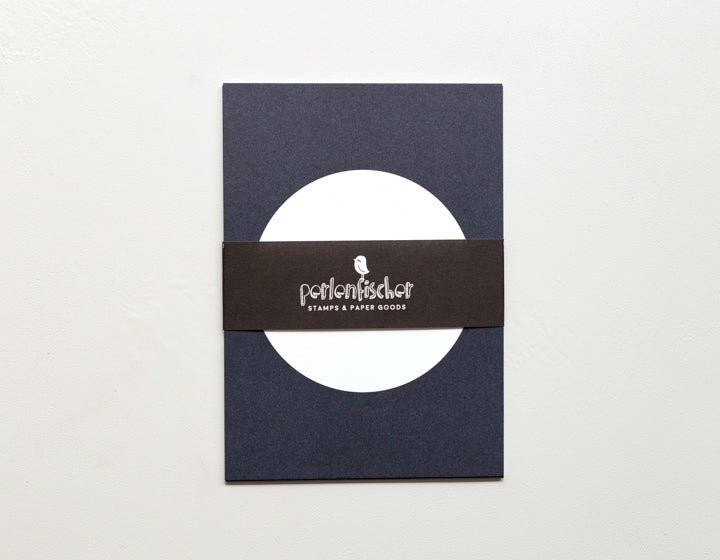 PERLENFISCHER Postkartenset Dot Dunkelblau