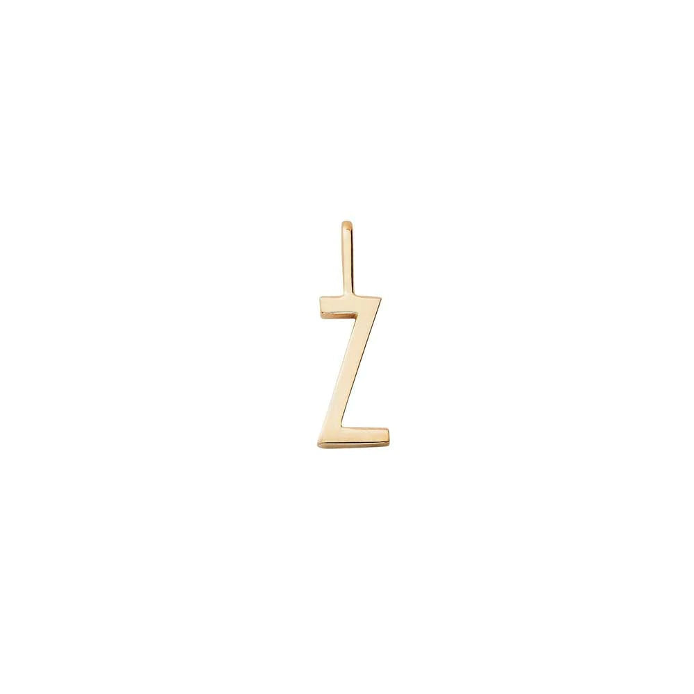 DESIGN LETTERS Buchstabenanhänger A-Z Gelbgold 10mm