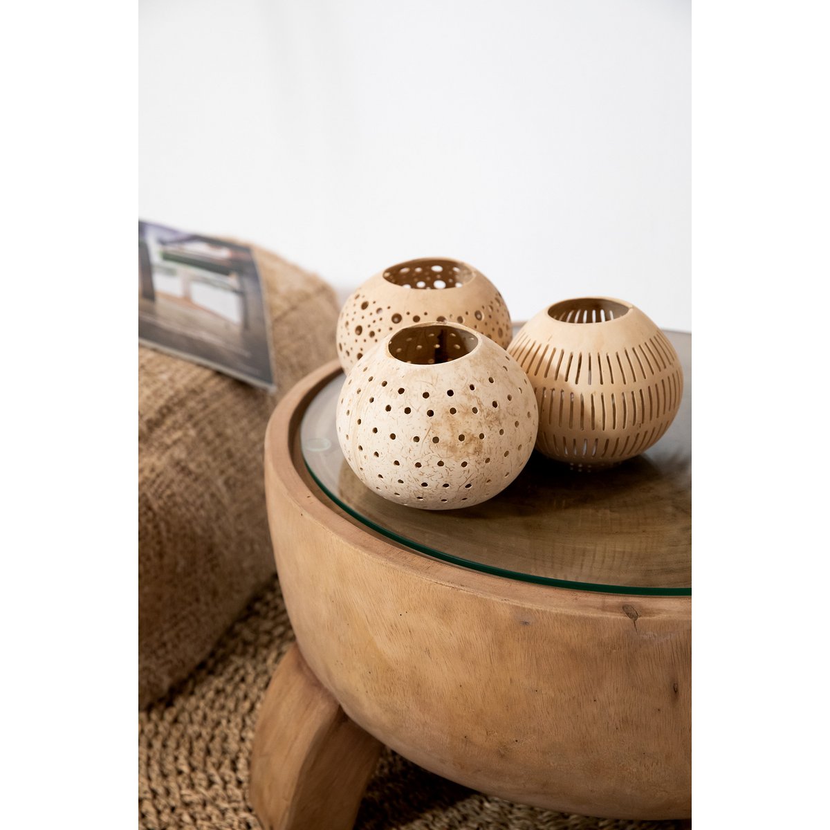 BAZAR BIZAR The Coconut Dot - Teelichthalter