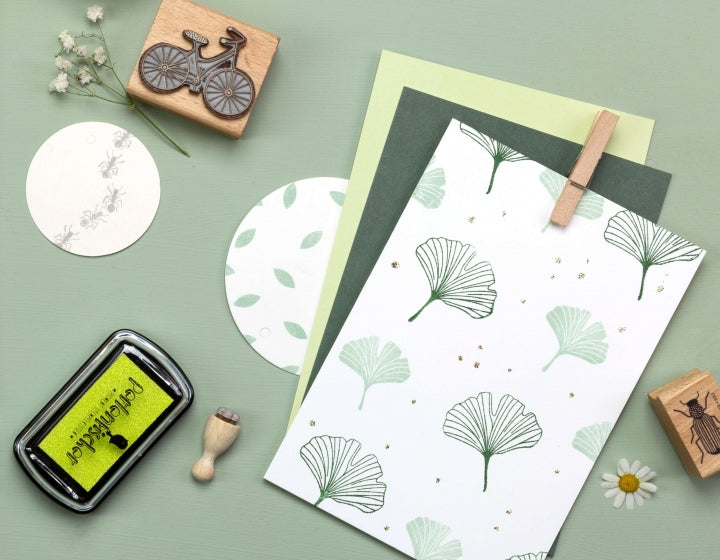 PERLENFISCHER Stempel 124 - Ginkgoblatt voll