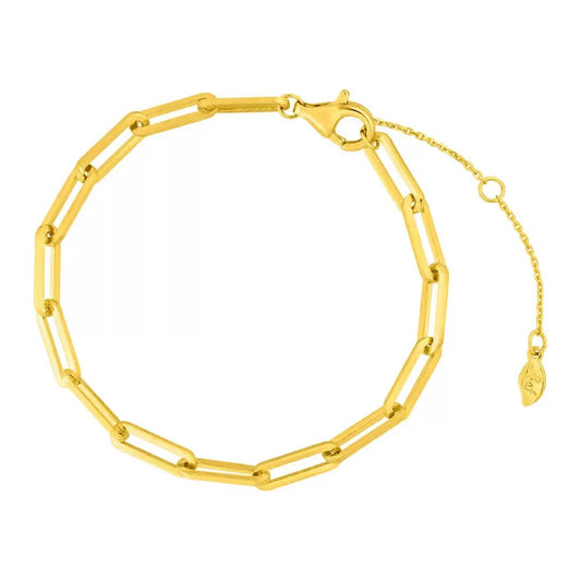 LEAF Armkette Square Gelbgold