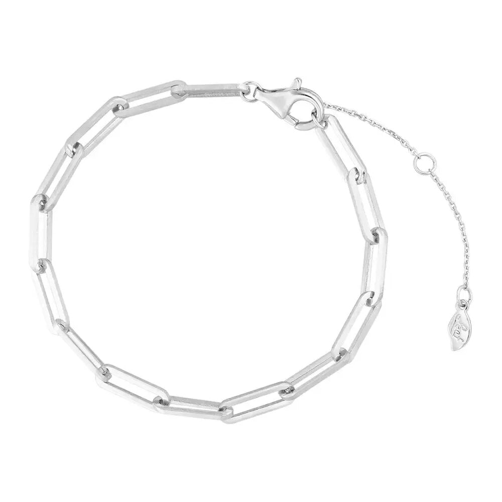LEAF Armkette Square Sterlingsilber