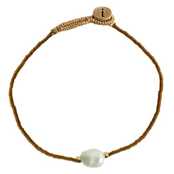 IBU Jewels Armband Lulu Queen Pearl Bronze ZH01