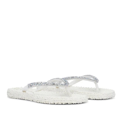 ILSE JACOBSEN Zehentrenner Cheerful - Strass Creme