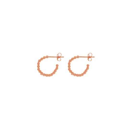 LEAF Creolen Kugelring Rosegold
