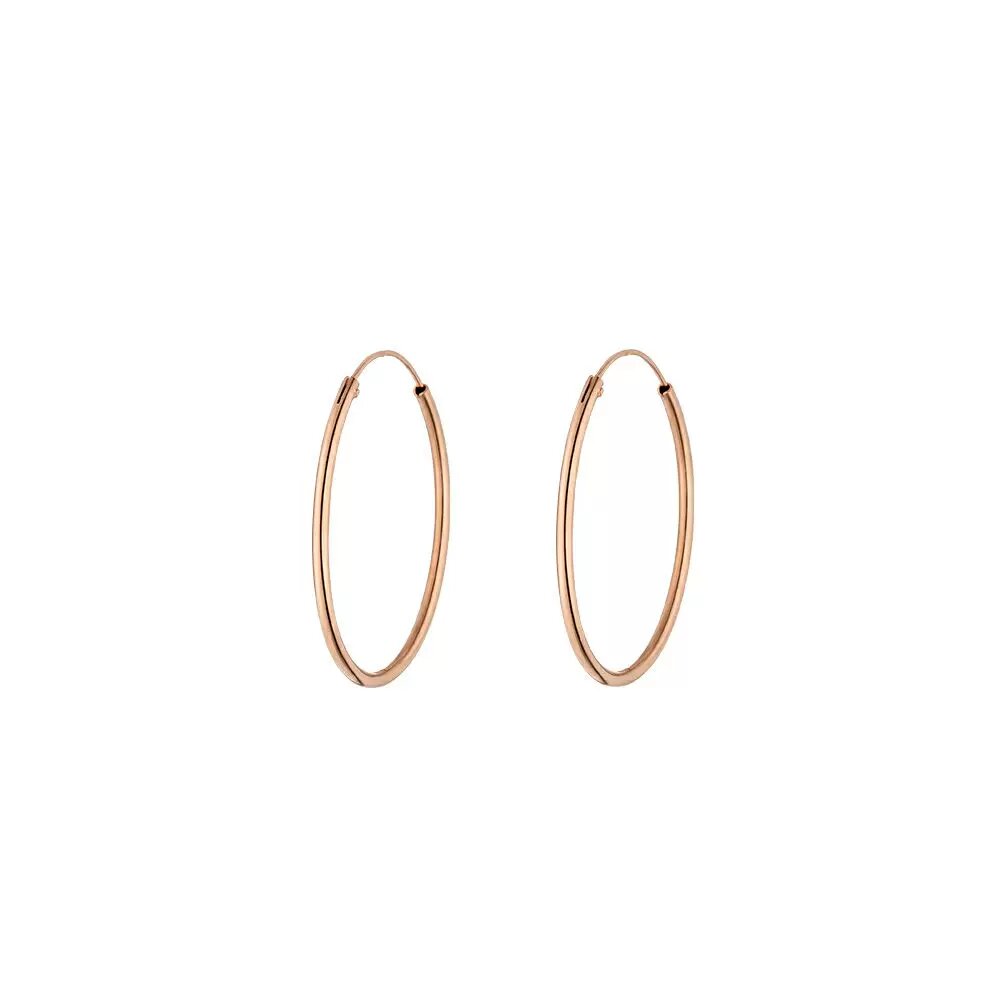 LEAF Creolen Pure 30 mm Rosegold
