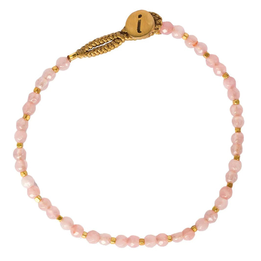 IBU Jewels Armband Lulu Stone Dot Rosenquartz AP04