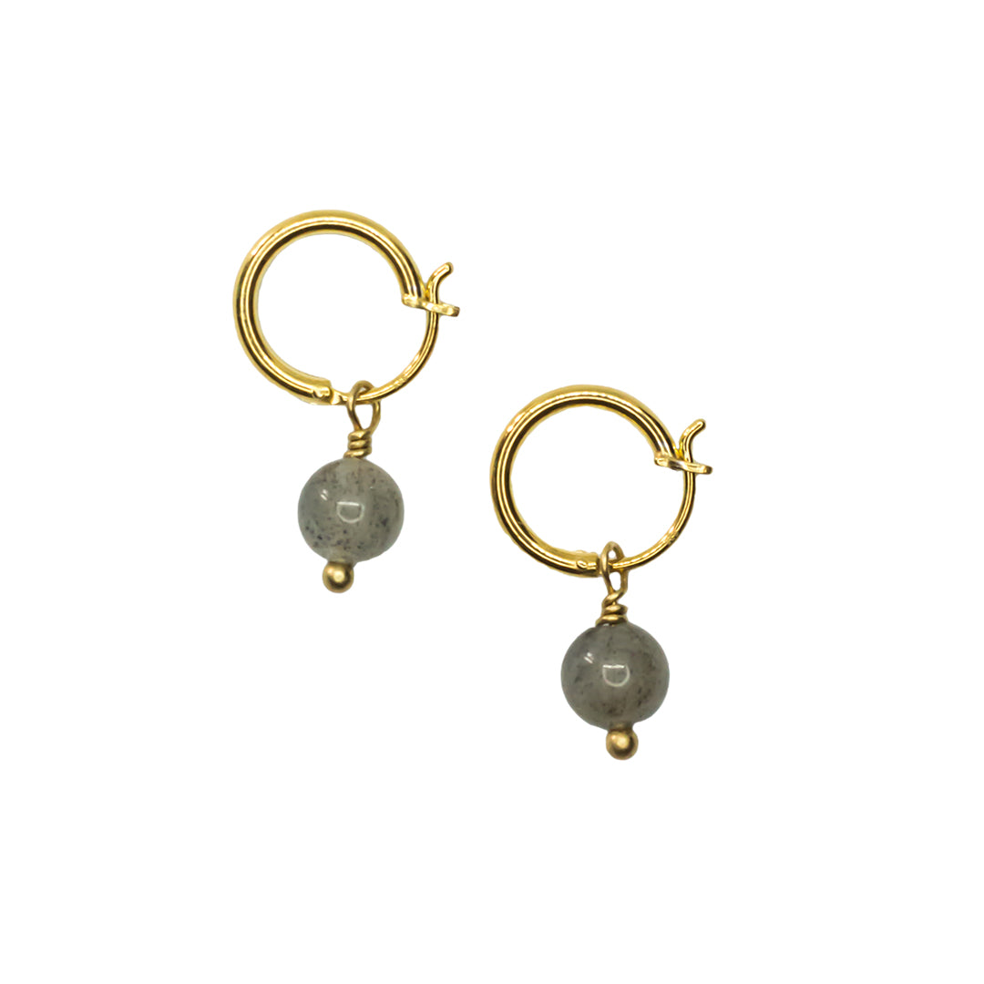 IBU Jewels Creolen Mini -  Labradorit